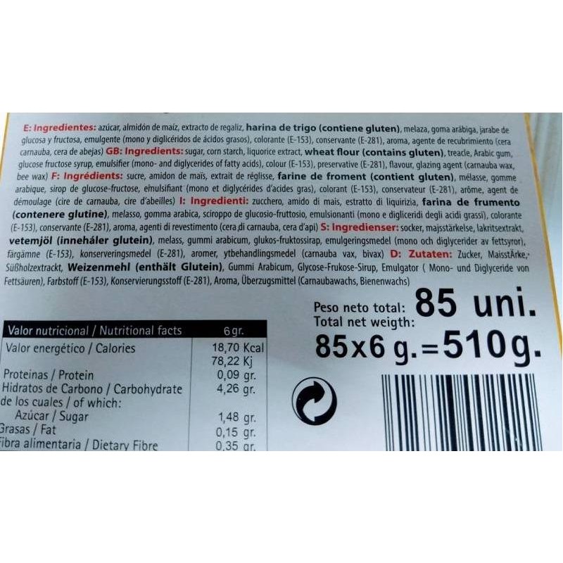 Comprar Barras de regaliz El Gato de tamaño XL