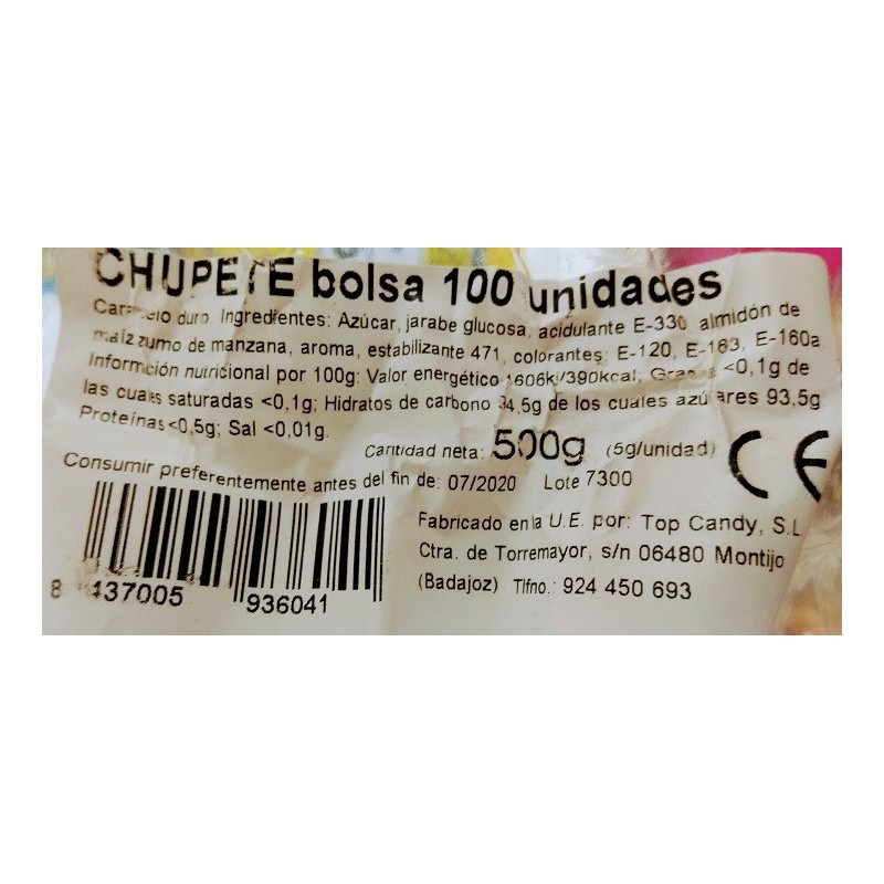 Chupete de Caramelo