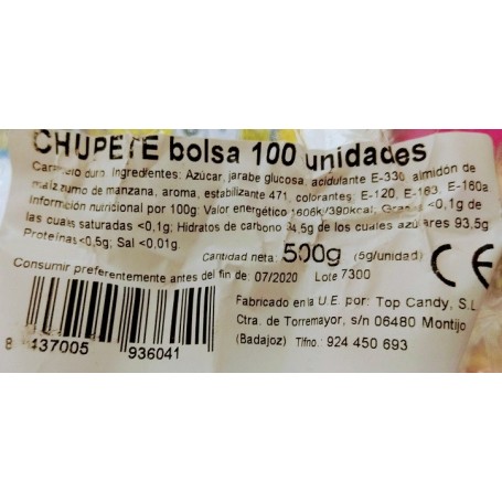 Chupete de Caramelo Chupete de Caramelo