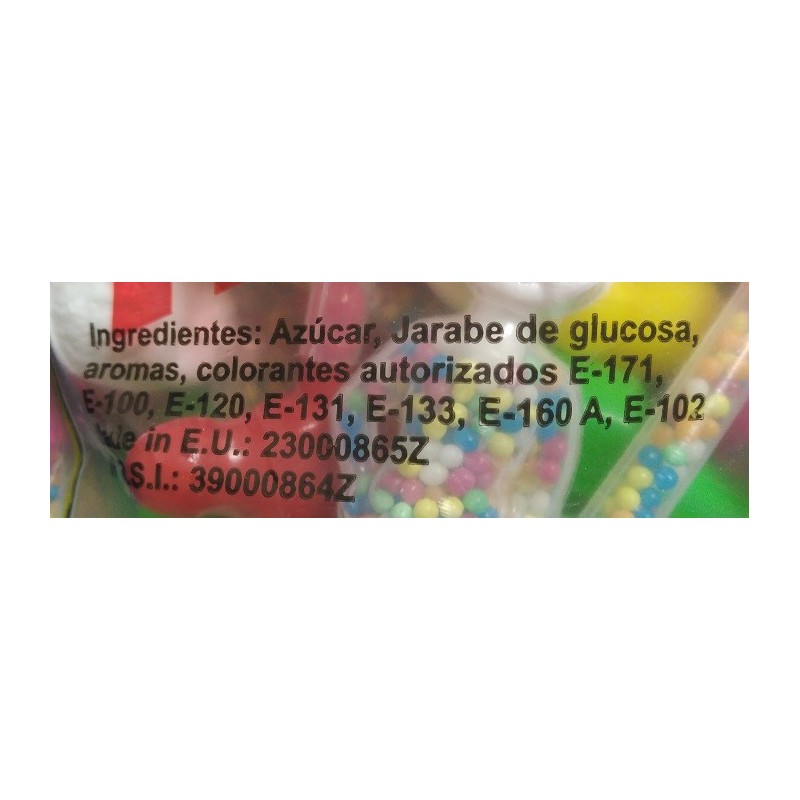 Comprar baratijas rellenas de anisetes de colores