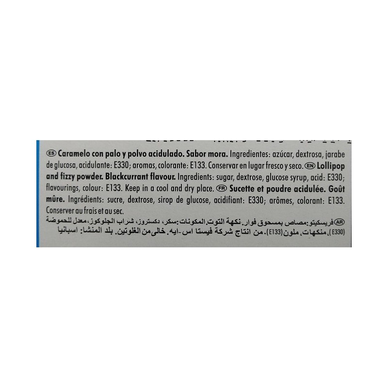 Fresquito Pintalenguas sabor Mora