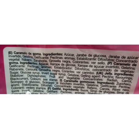 Dentaduras o colmillos de Goma o Foam ingredientes Dentaduras o colmillos de Goma o Foam ingredientes