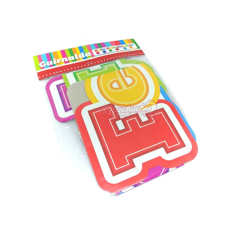 Guiranlda con Globos Feliz Cumpleaños