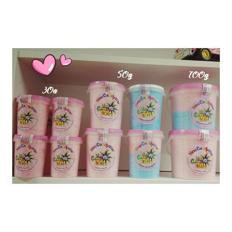 Algodones de azucar tamaños