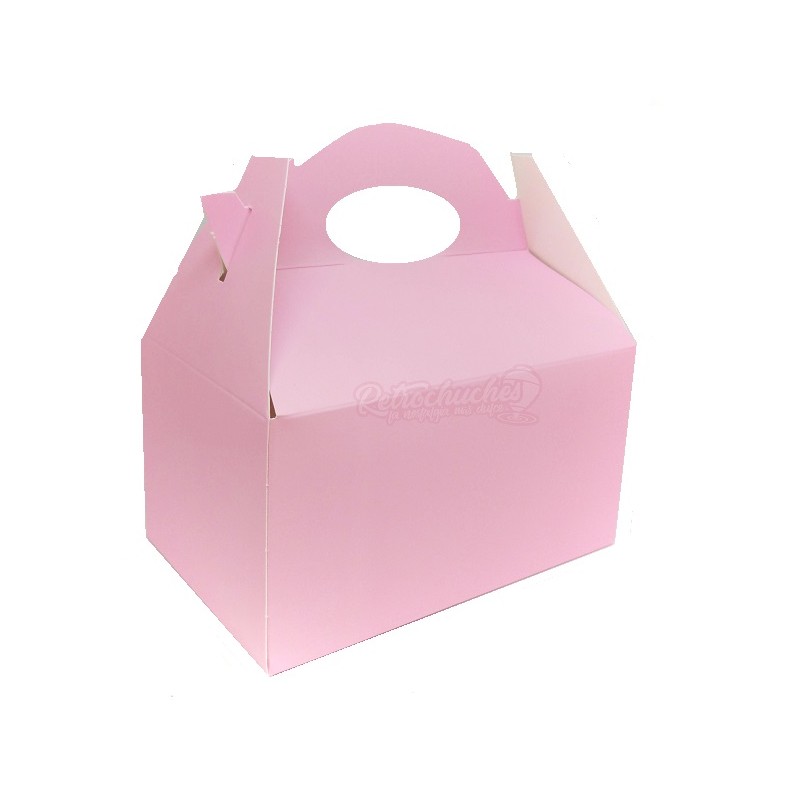 Caja Rosa para chuches. Cajitas para regalos y chuches