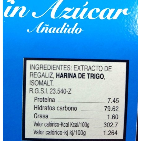 Barras de Regaliz Zara Natural Fire desde 1924 Barras de Regaliz Zara Natural Fire desde 1924