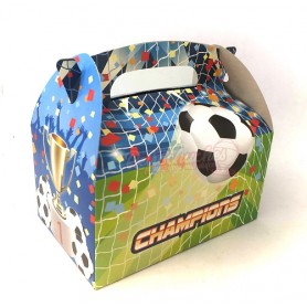 Caja Cartón  para Chuches Balón de Fútbol Vacía