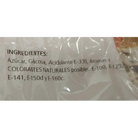 Caramelos Dracula o Vampiro El Turco ingredientes