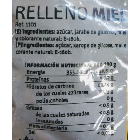 Caramelos Rellenos de Miel Gerio ingredientes Caramelos Rellenos de Miel Gerio ingredientes