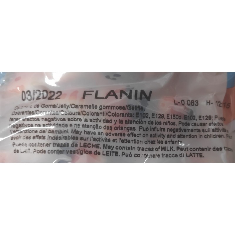 Flan de Gominola al peso ingredientes