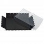 Caja Cartón negro con Tapa Plástico Transparente Mediana