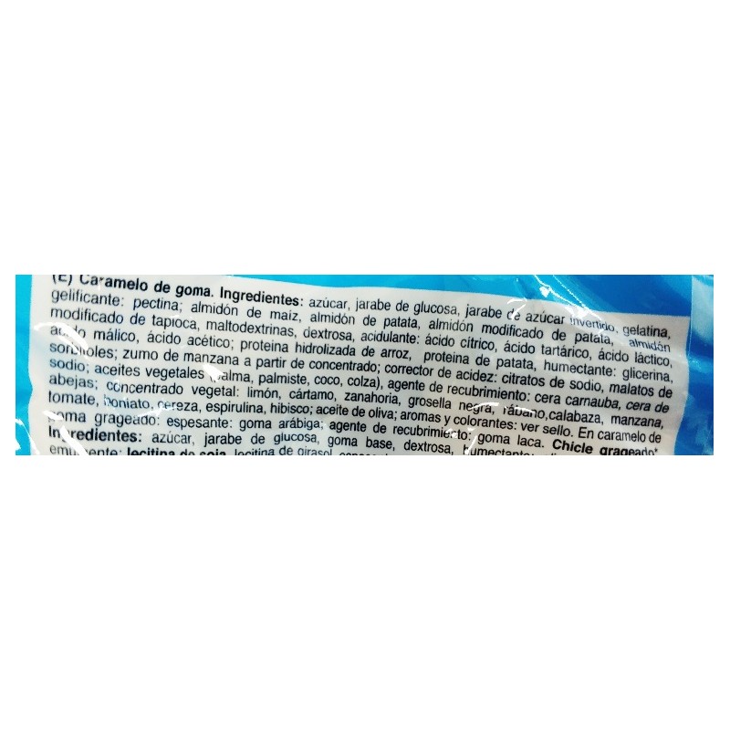 Monedas de Euro de Regaliz Rojo ingredientes