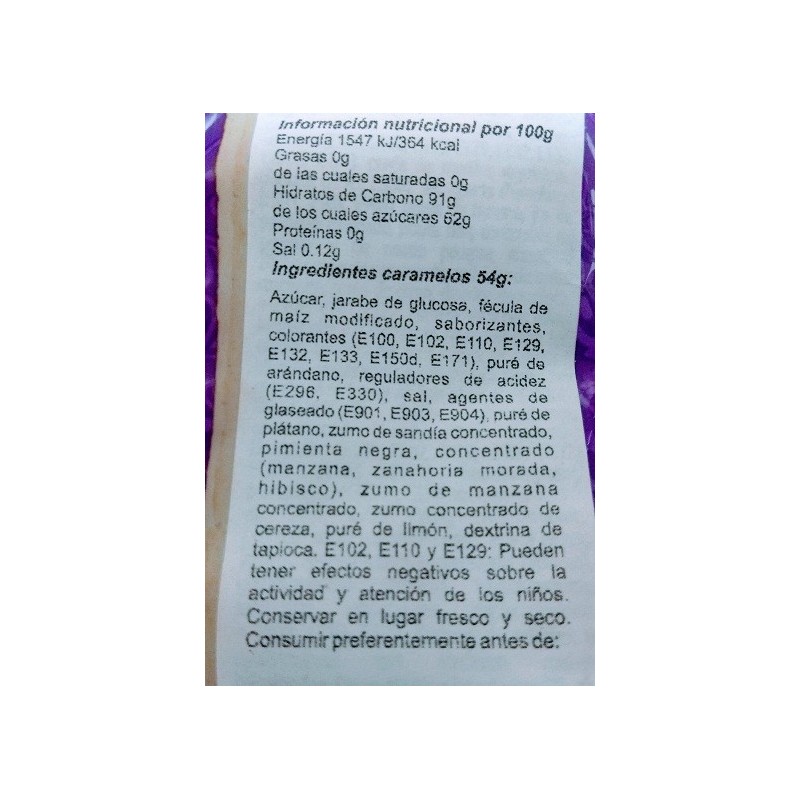 Grageas Bertie Bott's de todos los sabores Harry Potter ingredientes