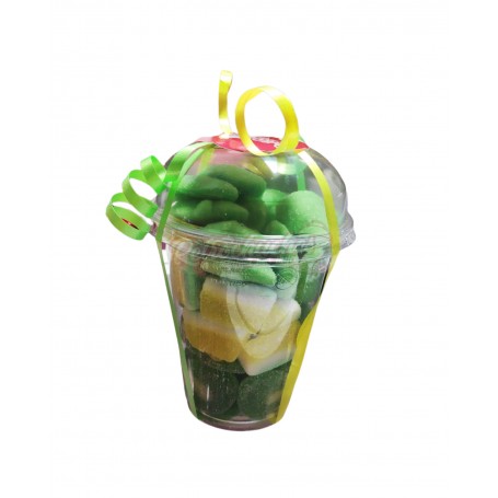 Vaso de Frutas de Gominola Kiwi, Piña y Manzana
