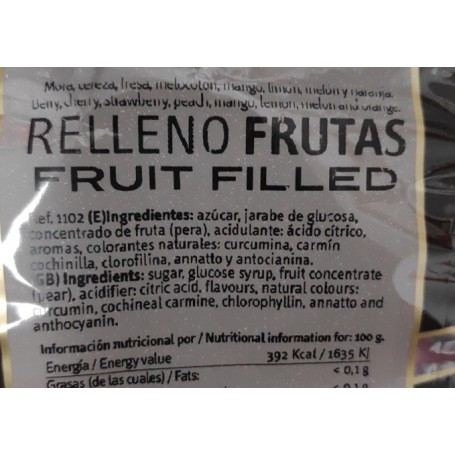 Caramelos rellenos de fruta Gerio