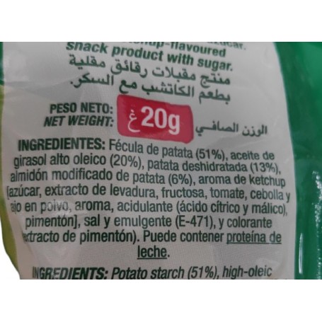 Pajitas de Patata de la Marca Risi, riquísimas y sabor a Ketchup Pajitas de Patata de la Marca Risi, riquísimas y sabor a Ketchup