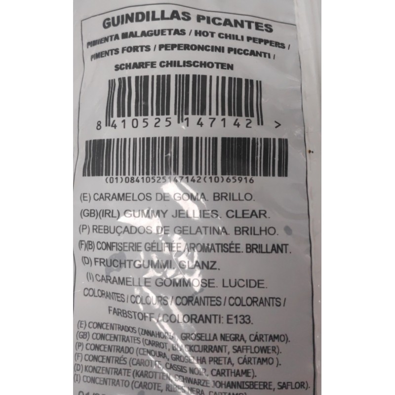 Guindillas picantes de Gominola al peso