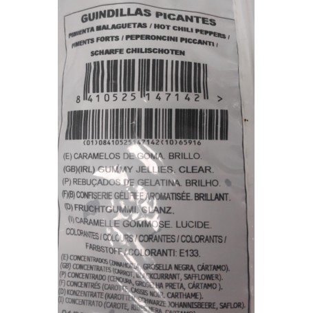 Guindillas picantes de Gominola al peso Guindillas picantes de Gominola al peso