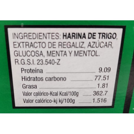 Barras de Regaliz Zara Natural Fire desde 1924 Barras de Regaliz Zara Natural Fire desde 1924