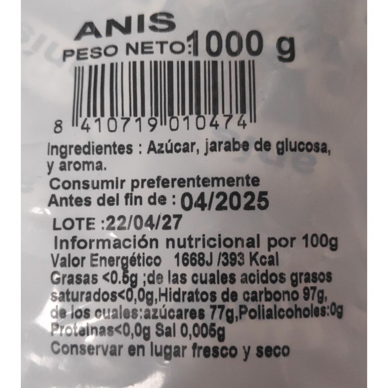 Comprar caramelos de anís de los de toda la vida