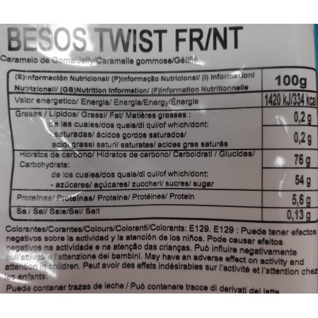 Besitos goma Twisty Besitos goma Twisty