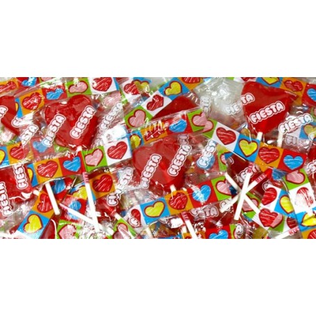 Piruletas de Corazón sabor cereza Fiesta Piruletas de Corazón sabor cereza Fiesta