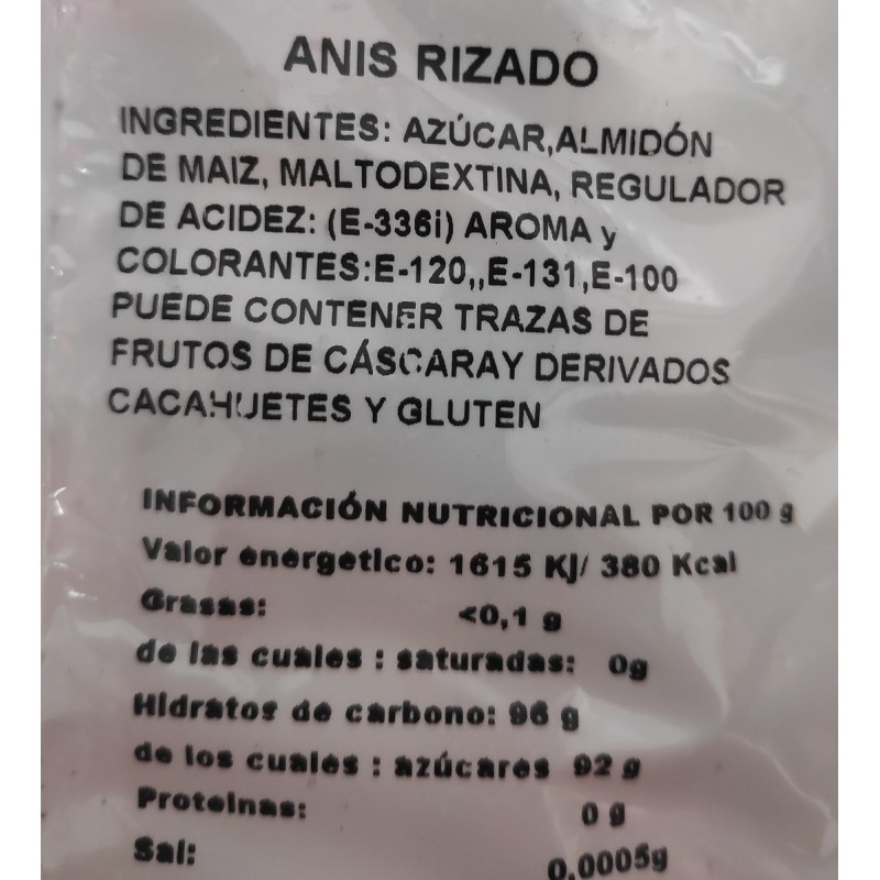 Anís Rizado en Bolas grande al Peso