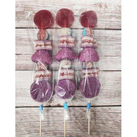 Brocheta de Chuches Moradas Brocheta de Chuches Moradas