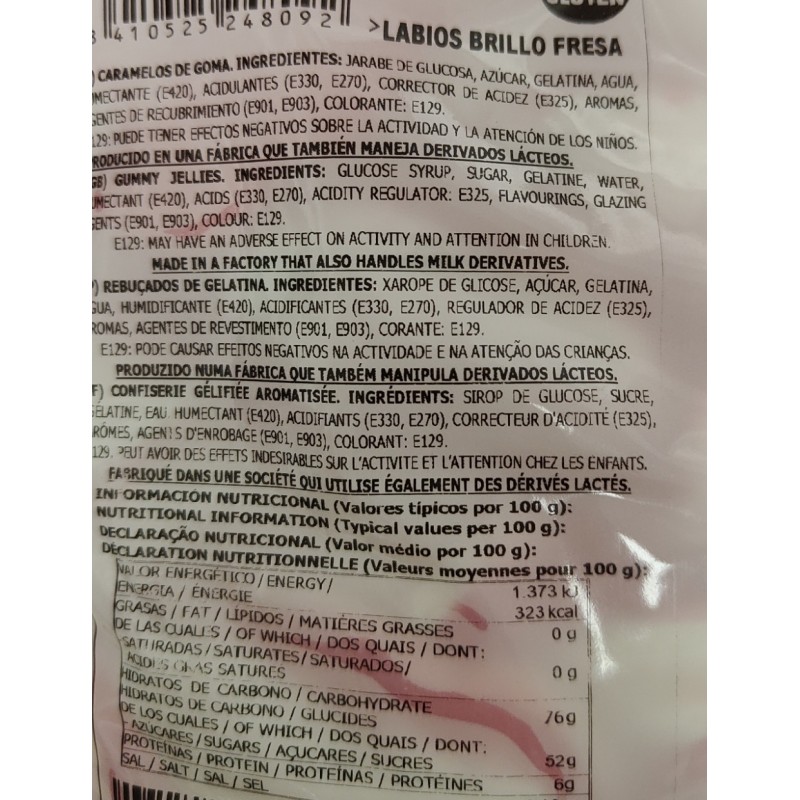 Labios de gominola