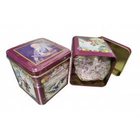 Caja Metal Goya con  Violetas Caramelo 200gr