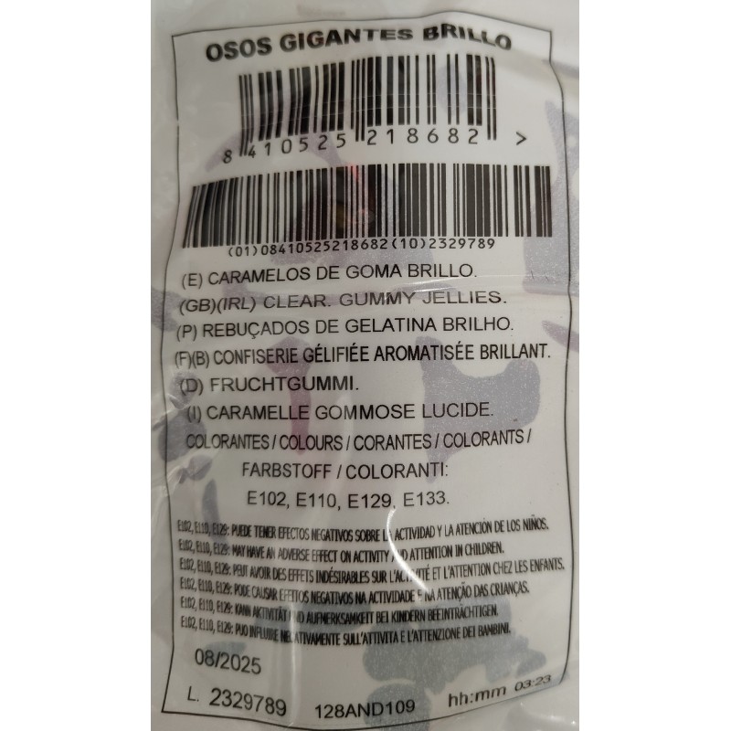 Ositos de gominola Grande o Maxi XL