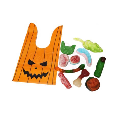 Esta calabaza rellena de chuches terroríficas son el detalle ideal para Halloween Esta calabaza rellena de chuches terroríficas son el detalle ideal para Halloween