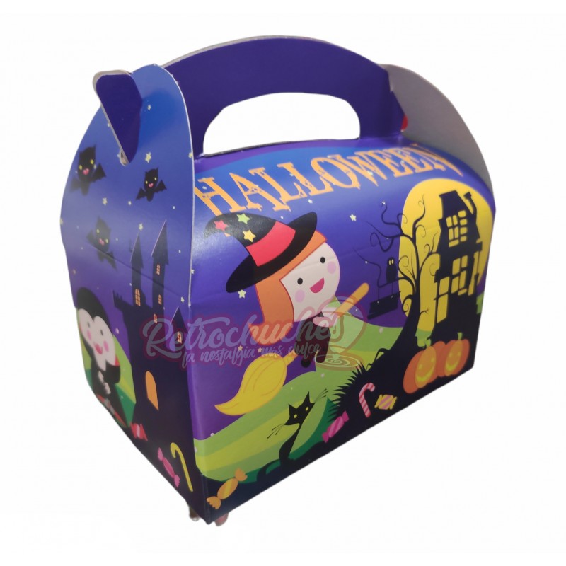 Caja Cartón Halloween con Relleno de chuches terroríficas