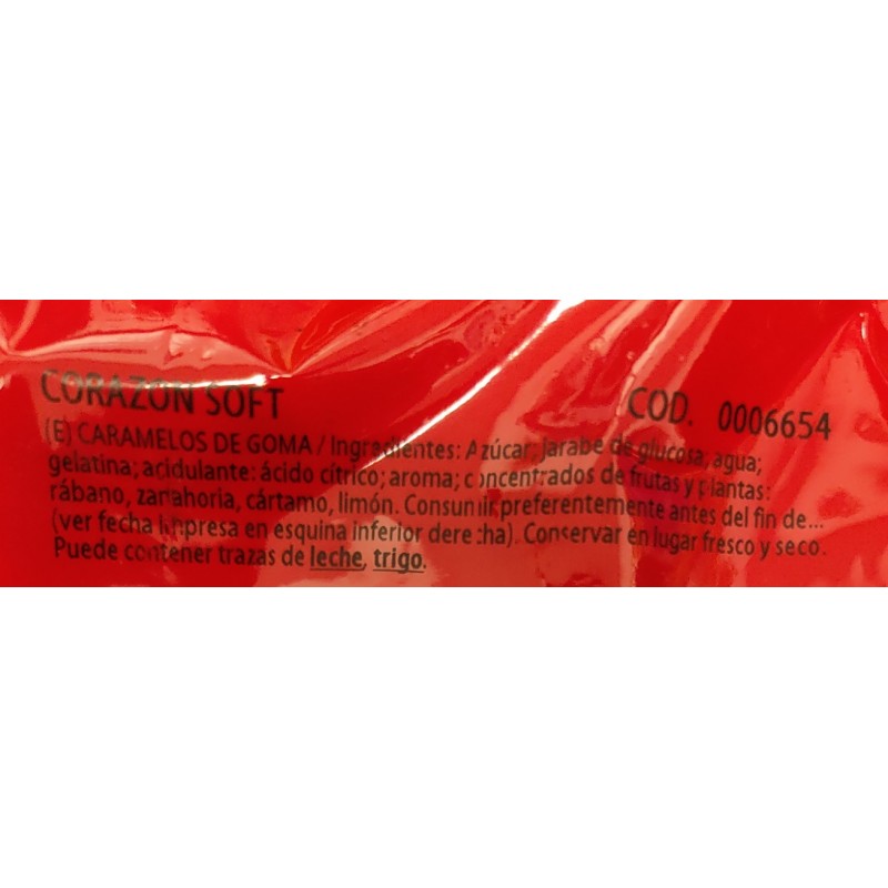 Corazones rojos soft de Haribio