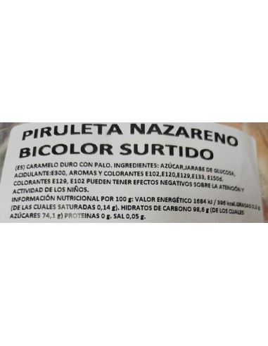 Piruletas de Caramelo Artesano Nazarenos