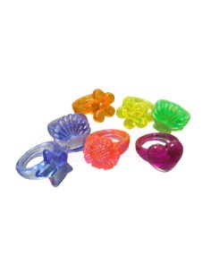 Sortijas de colores y formas variadas
