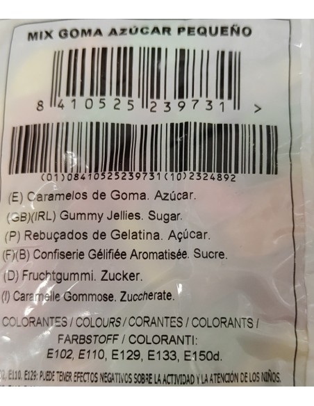 Frutitas de gominola tamaño mini, ¡super pequeñas! Frutitas de gominola tamaño mini, ¡super pequeñas!