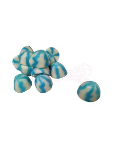 Besitos o Besos de gominola en espiral Azules Frambuesa