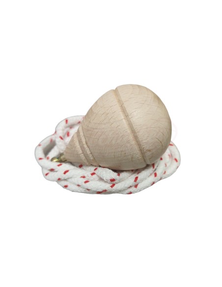 Peonza o trompo de madera clásico con punta redonda Peonza o trompo de madera clásico con punta redonda