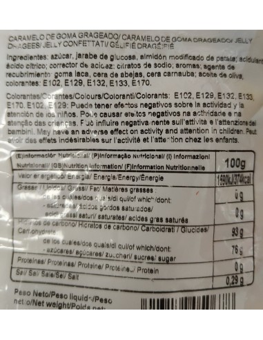 Judías de colores Jelly Bean 100 gramos