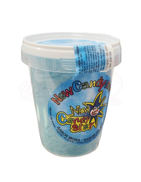 Algodon de azucar en cubo Azul,  tamaño pequeño