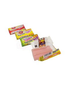 Chicle Tutti Frutti con las mejores calcamonías o Tattoos monstruosos