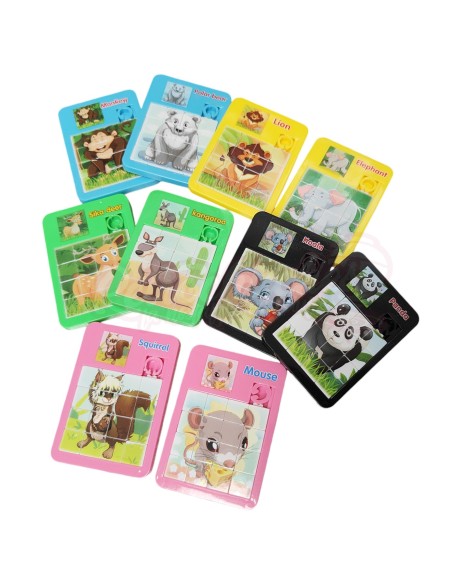 Puzzle o Rompecabezas deslizante de Animales Puzzle o Rompecabezas deslizante de Animales