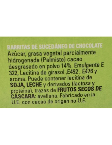 Lapices (Antiguos Cigarrillos) de Chocolate o Choco Barritas