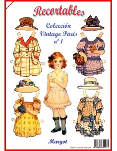 Muñecas Recortables Vintage París