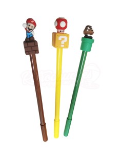Boligrafo de gel con los personajes de Mario