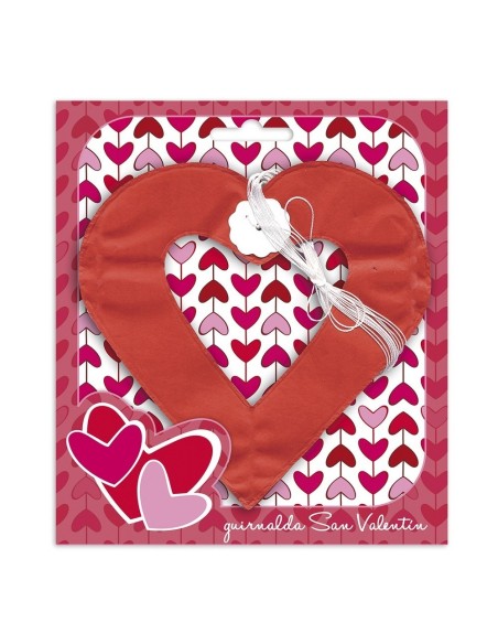 Guiranlda de corazones de papel rojo super monos