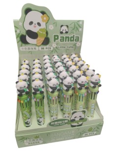 Boligrafo 10 colores Panda