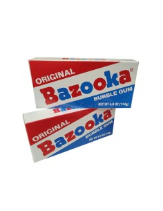 Bazooka Chicle Original Bubble Gum Sabor Fresa
