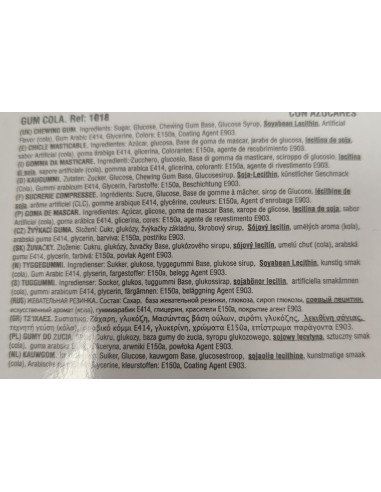 Botellas de cola mini llenas de mini Chicle sabor cola